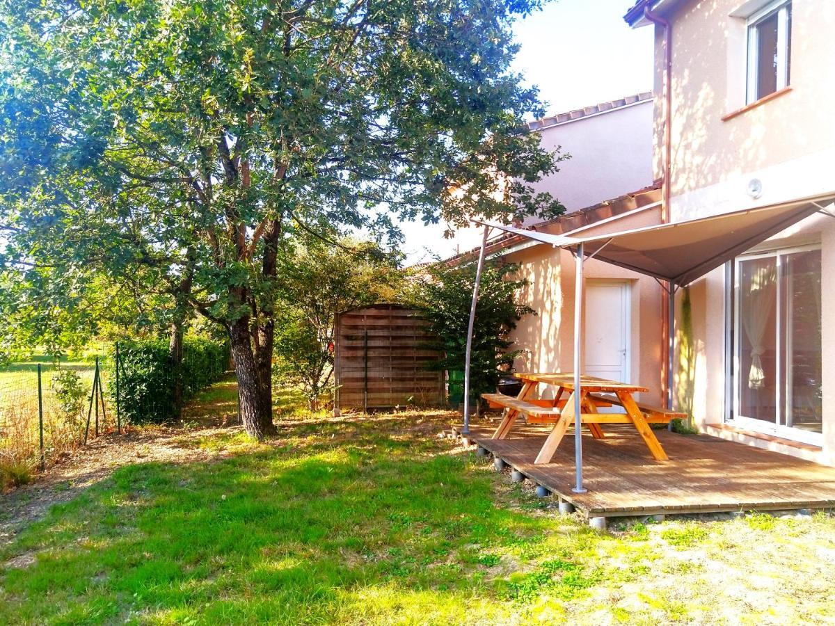 Le Clos Andree - Charmante Maison 8 Personnes - 5 Lits - Climatisation Reversible - Parking 3 Vehicules - Garage - Zone Nord Montauban - Terrasse Et Jardin Exterior foto