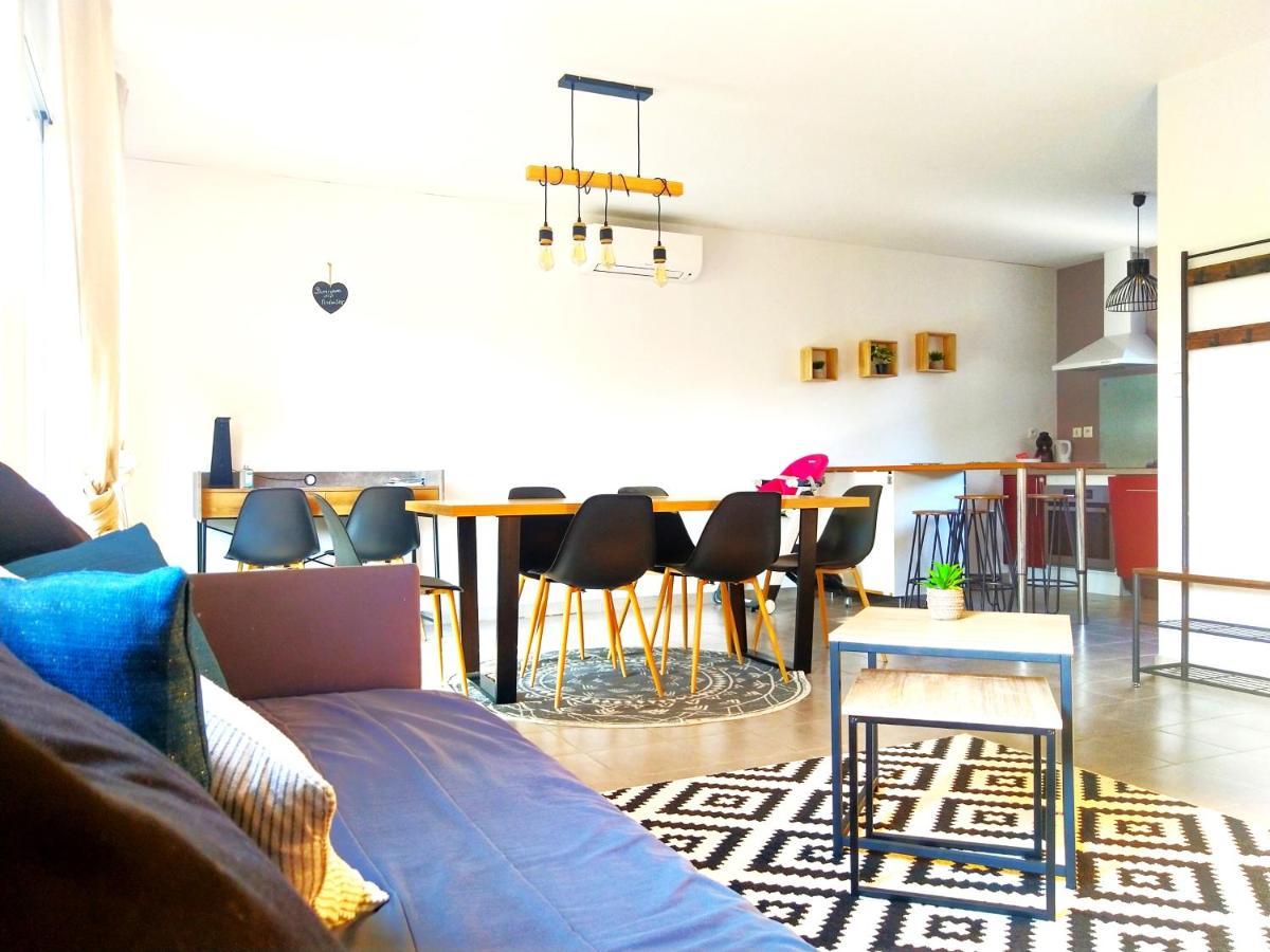 Le Clos Andree - Charmante Maison 8 Personnes - 5 Lits - Climatisation Reversible - Parking 3 Vehicules - Garage - Zone Nord Montauban - Terrasse Et Jardin Exterior foto